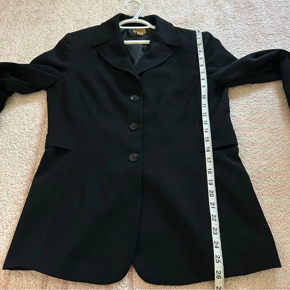 Caslon Black Blazer Jacket 3 Button Front Size 10 Petite - Picture 10 of 11
